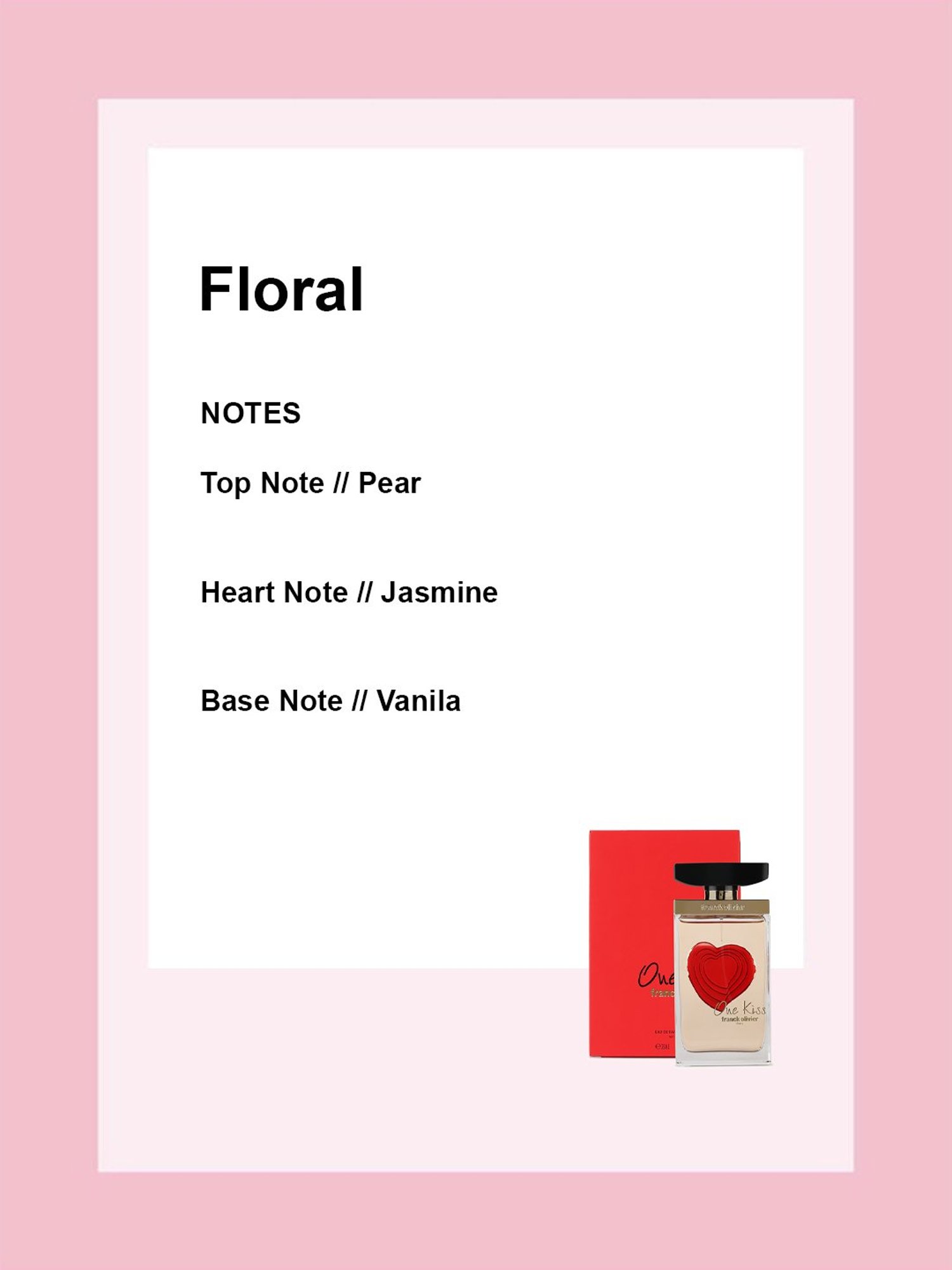 Franck Olivier One Kiss Eau de Parfum for Women - 75 ml