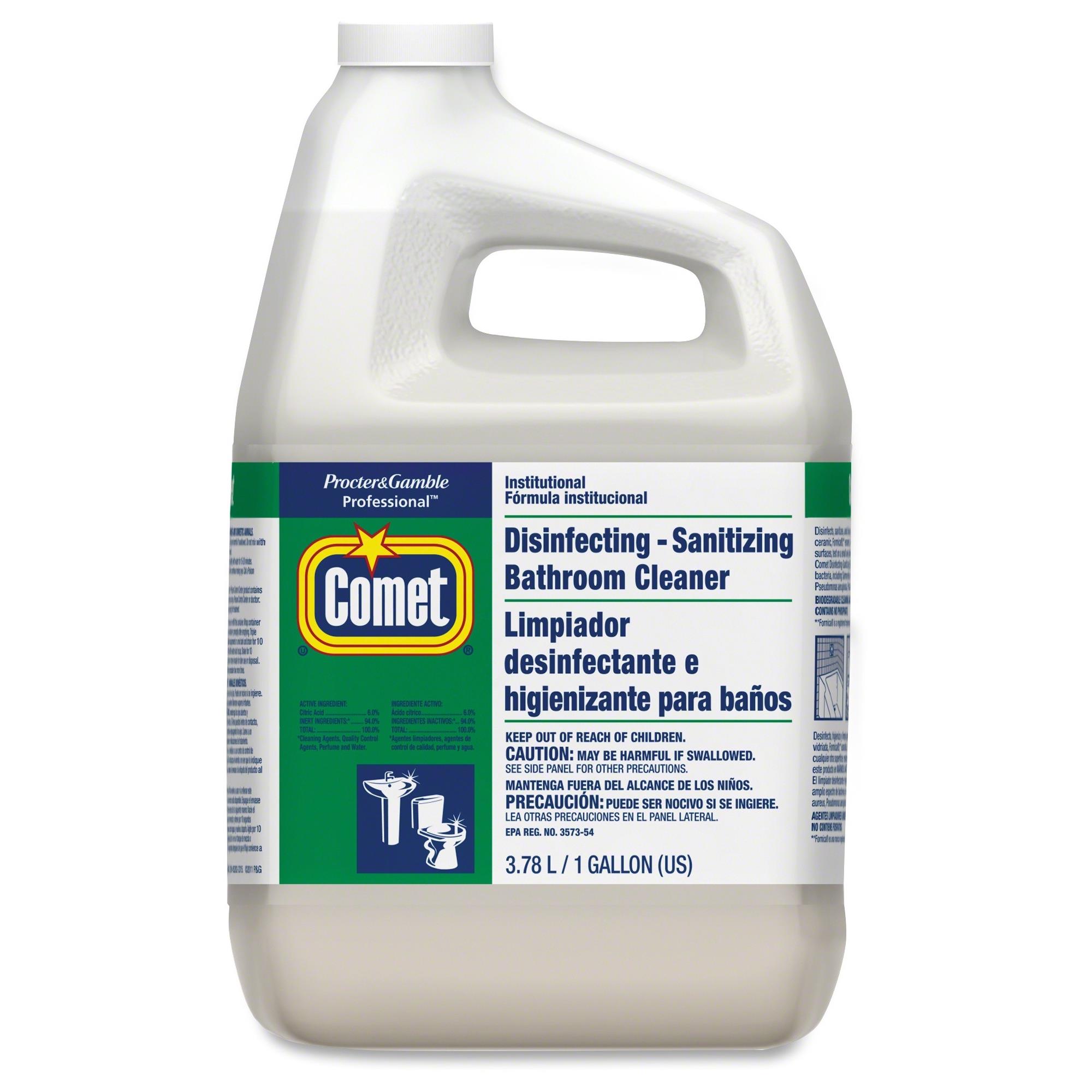 Comet Disinfecting-Sanitizing Bathroom Cleaner One Gallon Bottle 1/Carton