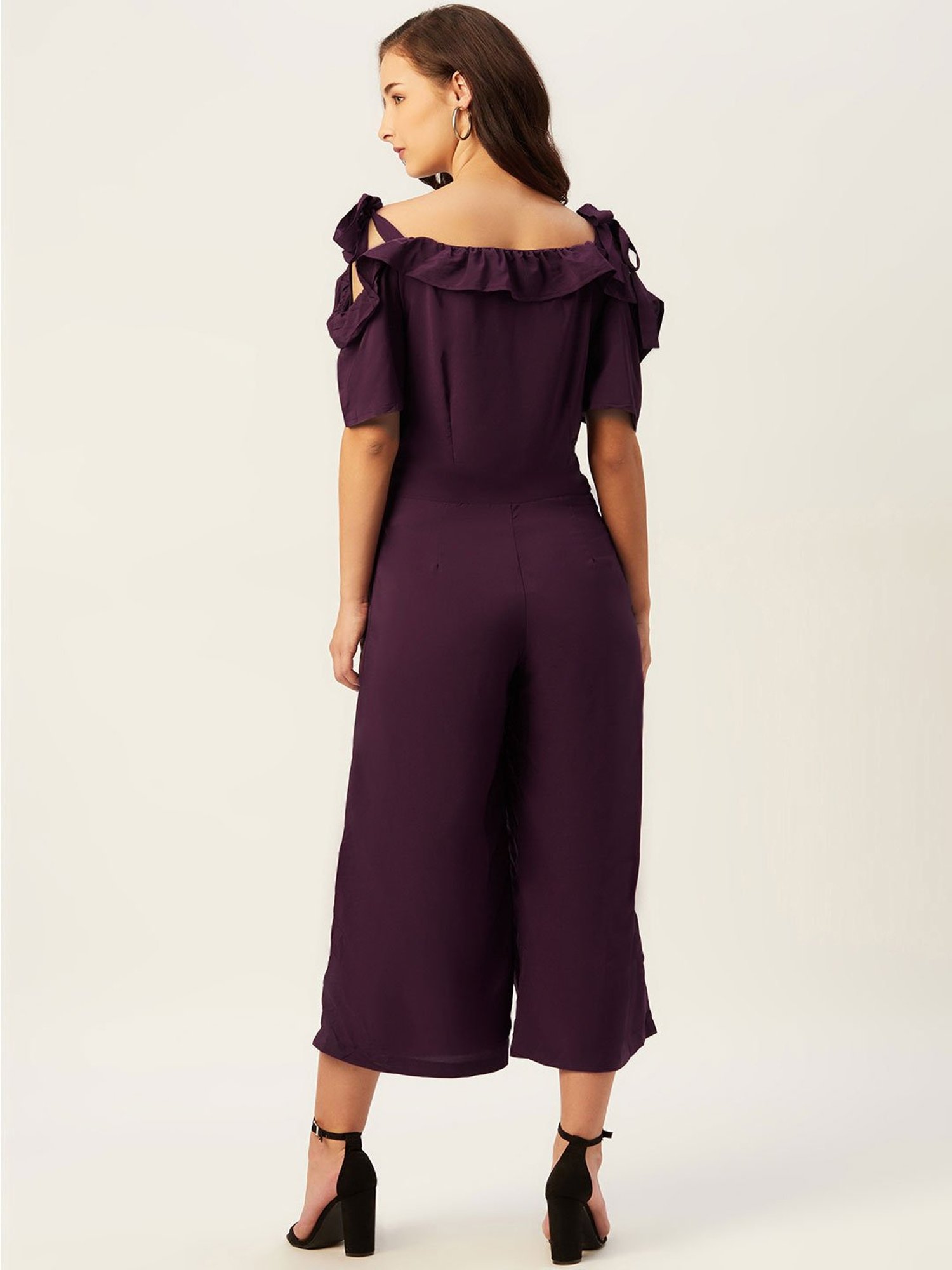 Belle Fille Wine Midi Jumpsuit