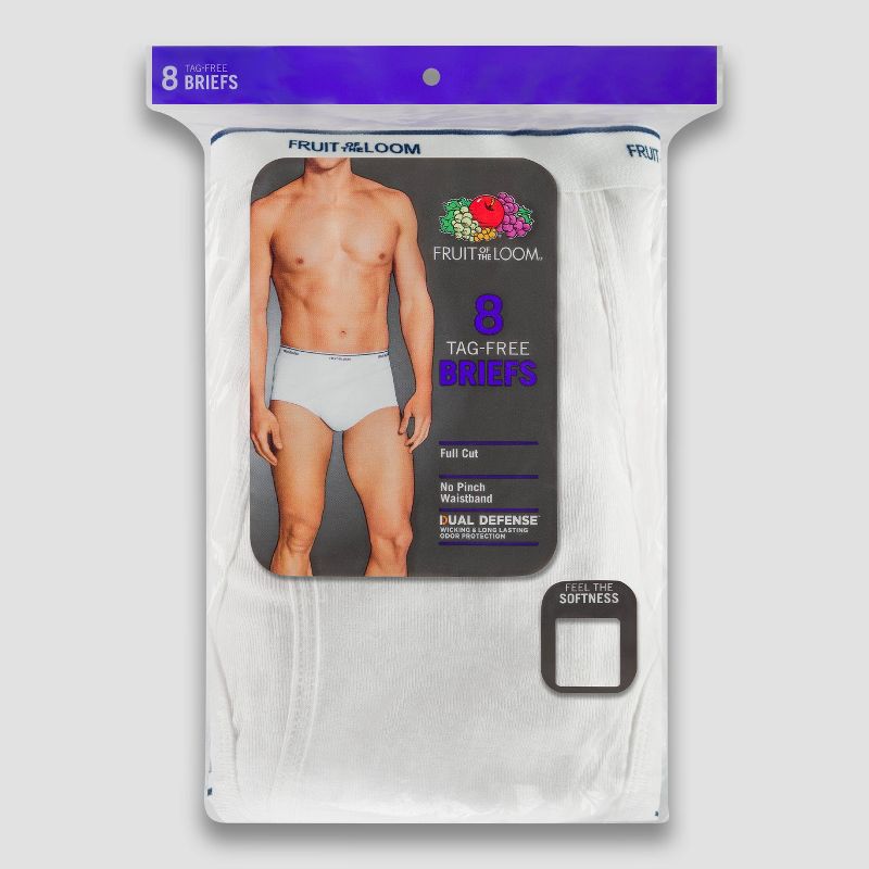 Fruit of the Loom Men's Briefs 8pk - White 2XL