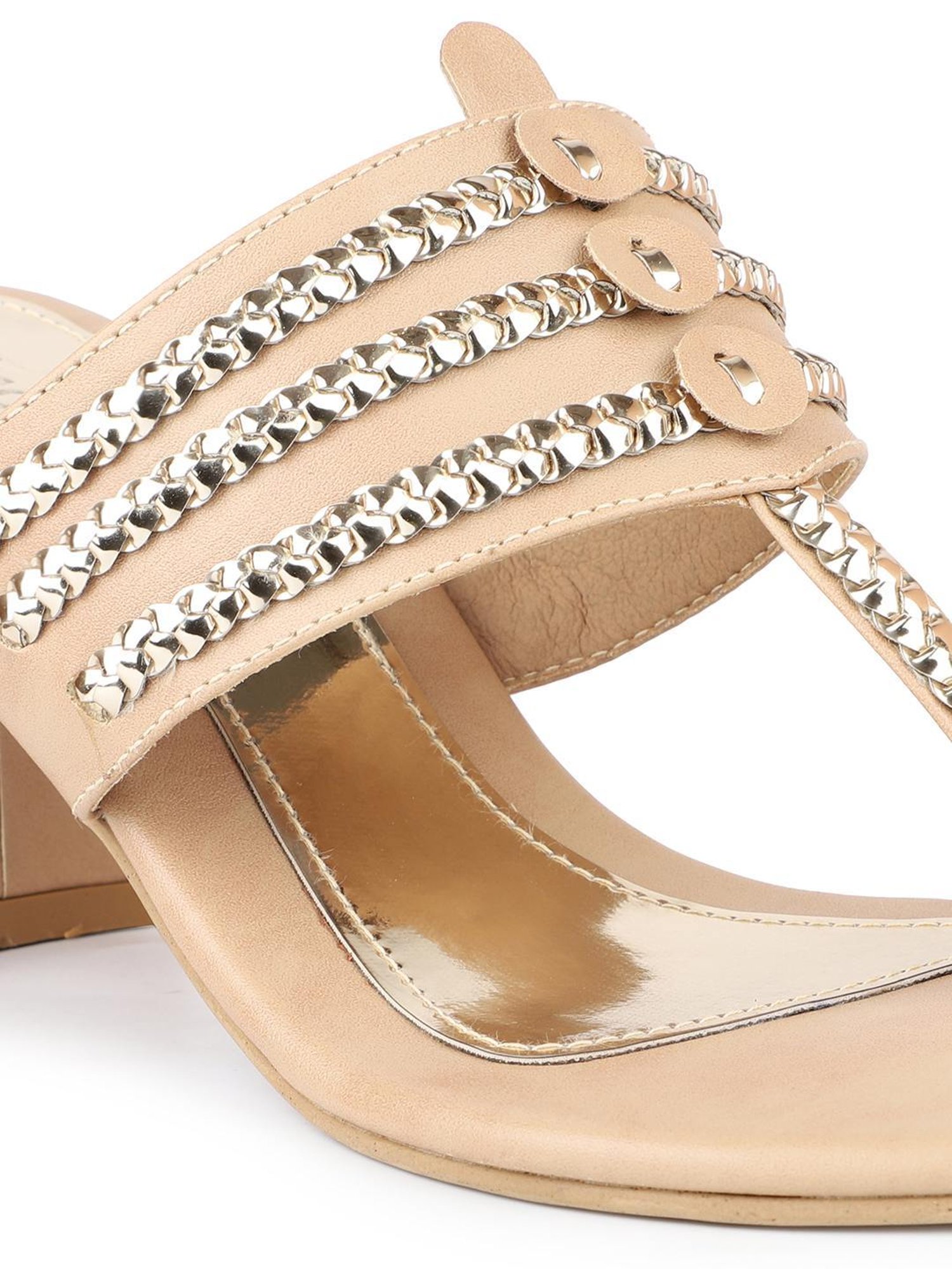 Inc.5 Women's Beige Toe Ring Sandals