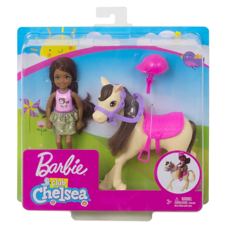 Barbie Club Chelsea Doll and White Pony