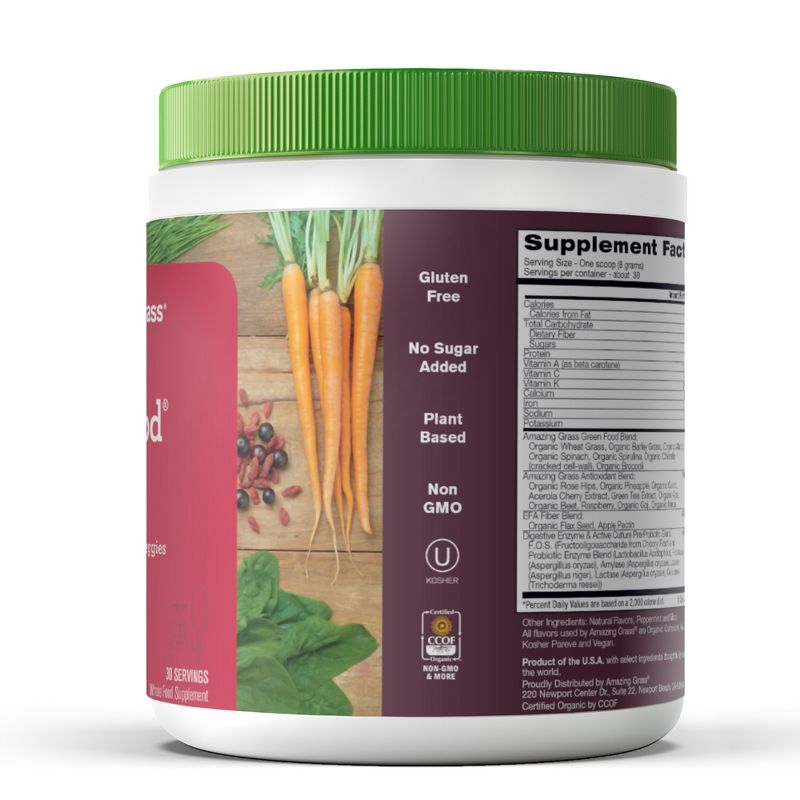 Amazing Grass Green Superfood Vegan Powder - Berry - 8.5oz