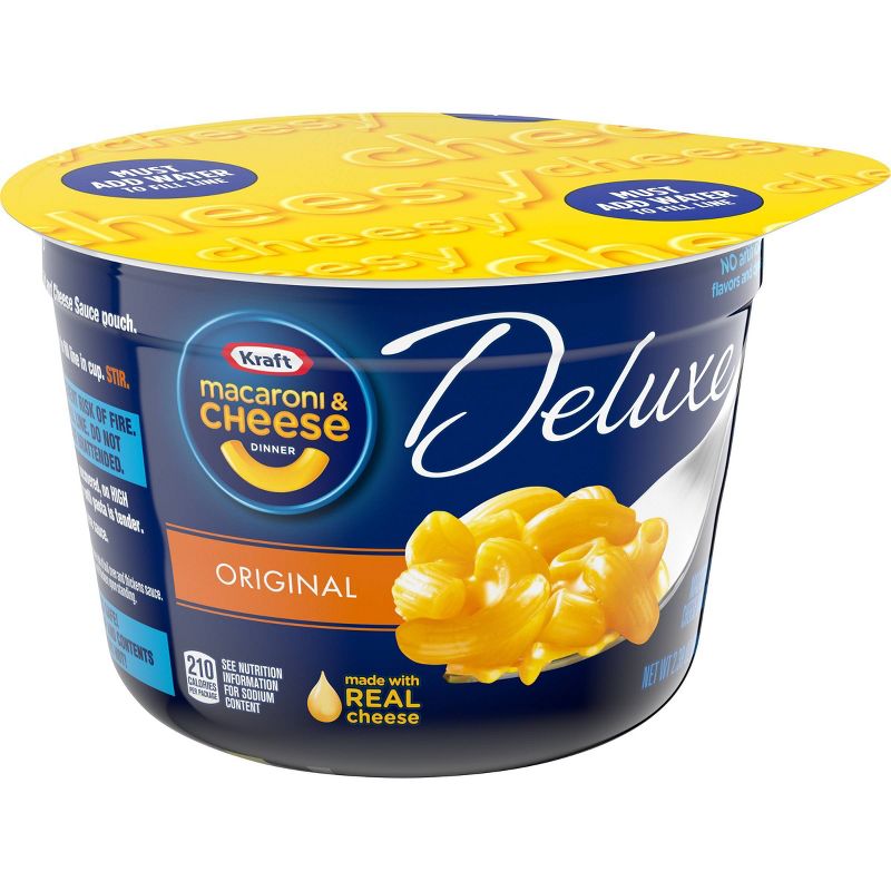 Kraft Deluxe Original Macaroni and Cheese Dinner Cups - 2.39oz