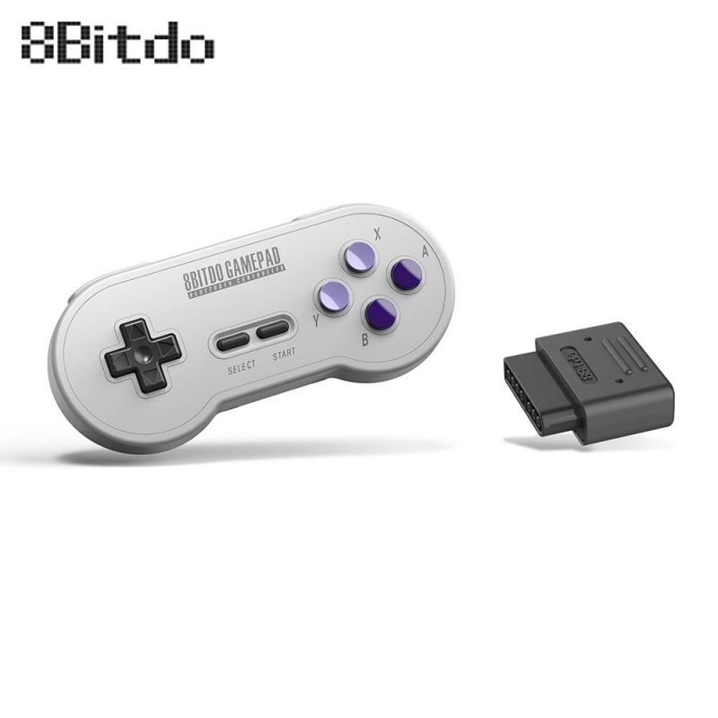 Game Controller 8Bitdo SN30 SN Version Retro Wireless Controller Gamepad with Bluetooth Receiver for Windows/ Android/ macOS/ Steam/ Nintendo Switch
