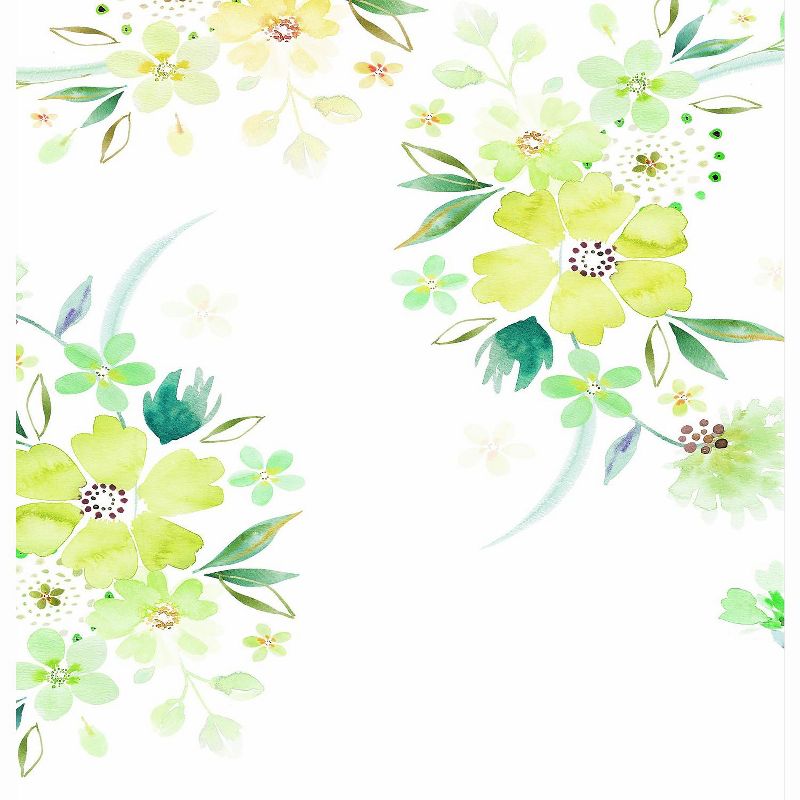 Americanflat Floral Watercolor 2 by Victoria Nelson 71" x 74" Shower Curtain