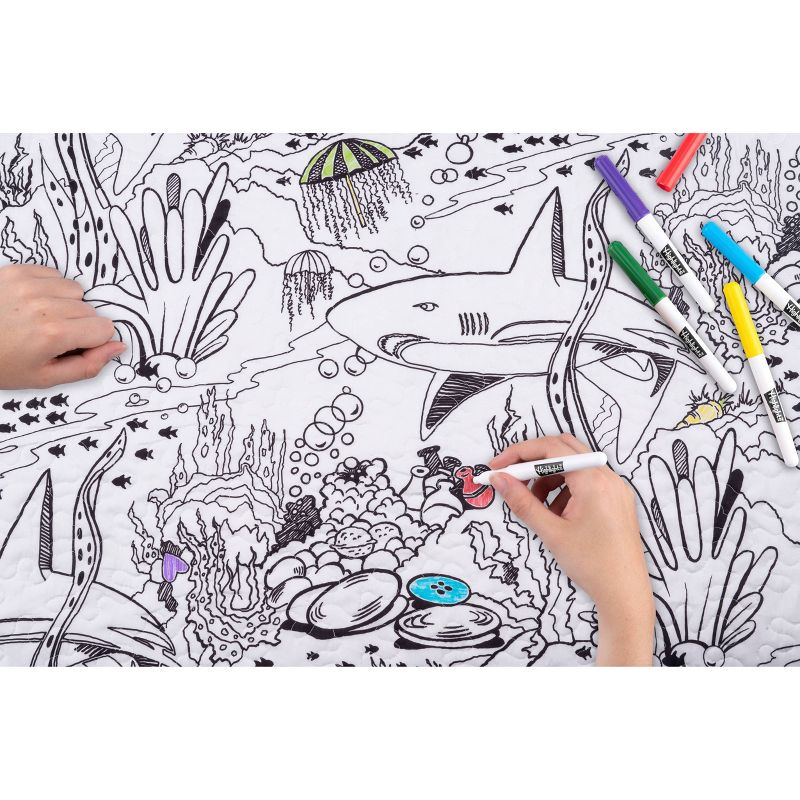 Full/Queen Talca Quilt Blue/White/Red - Jessica Simpson