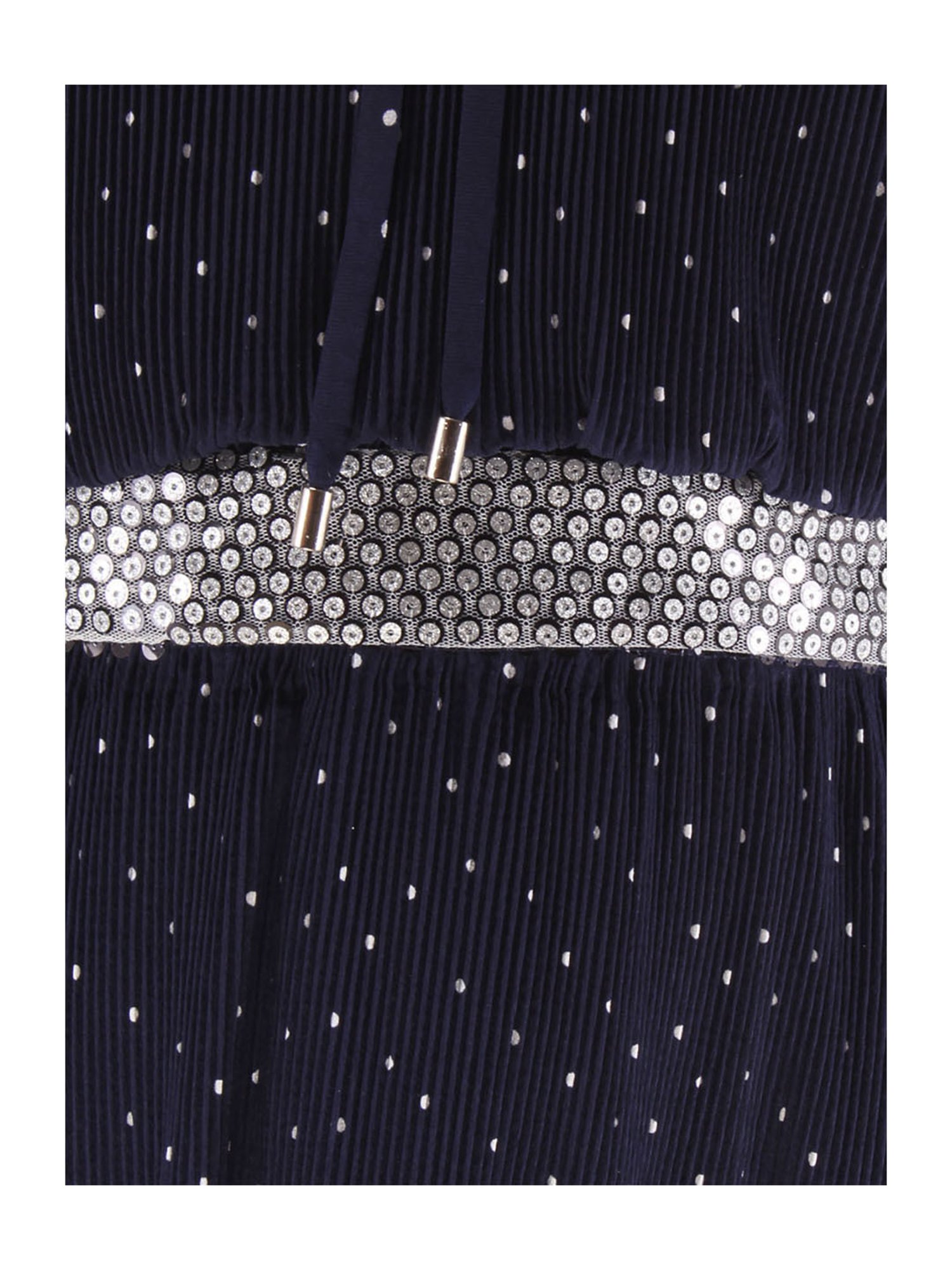 Cutecumber Kids Navy Printed Full Sleeves Dress