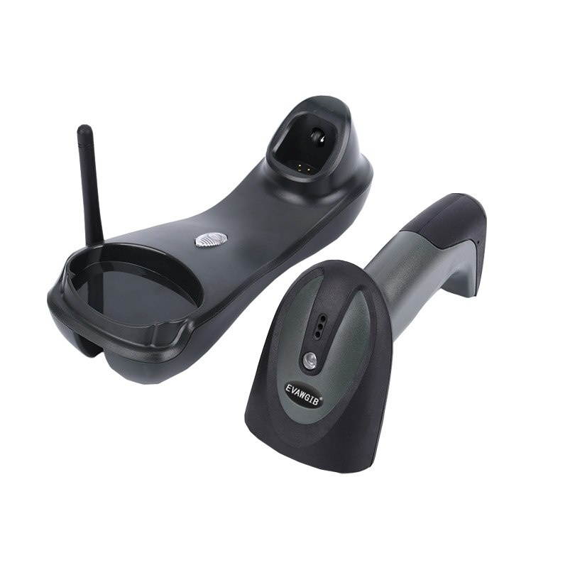 Wireless Barcode Scanner 1D CCD 500m Transmission Distance Handheld 433MHz Handheld Auto-scanning Wireless Barcode Reader
