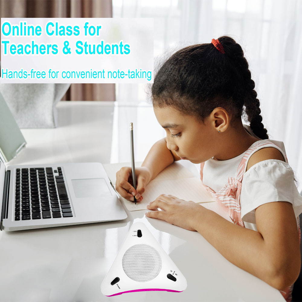 USB Conference Computer Microphone VOIP Omnidirectional Desktop Wired Microphone Built-in Speaker Support Control Mute Function Plug  Play for PC Laptop for Video Call | Zoom Meeting 360&deg; Audio Pickup