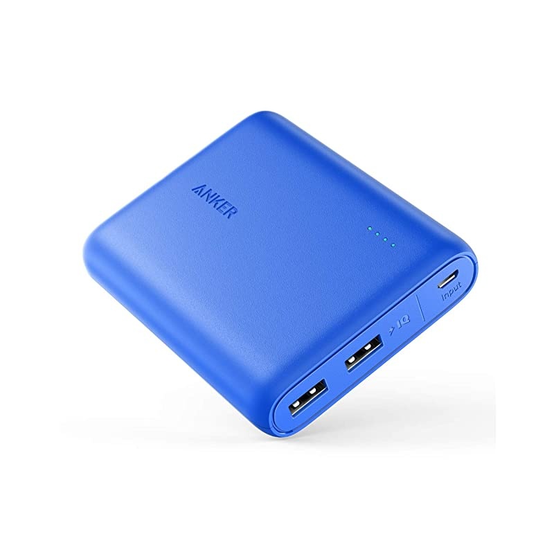 PowerCore 13000, Compact 13000mAh 2-Port Ultra-Portable Phone Charger Power Bank with PowerIQ and VoltageBoost Technology for iPhone, iPad, Samsung Galaxy (Blue)