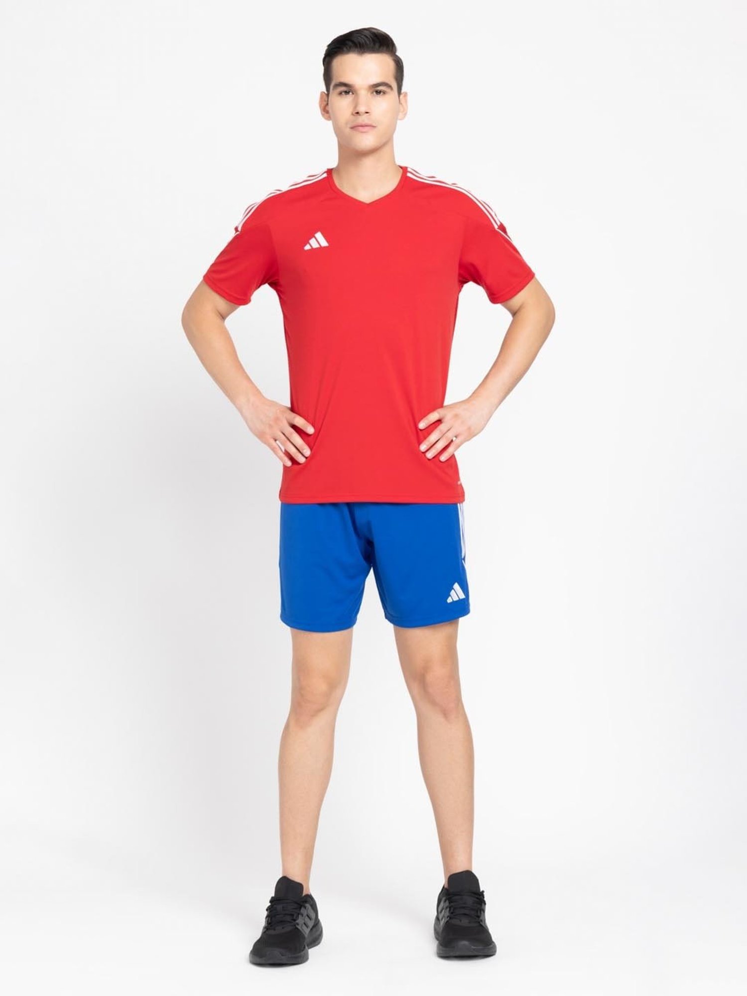 Adidas Red Regular Fit Sports T-Shirt