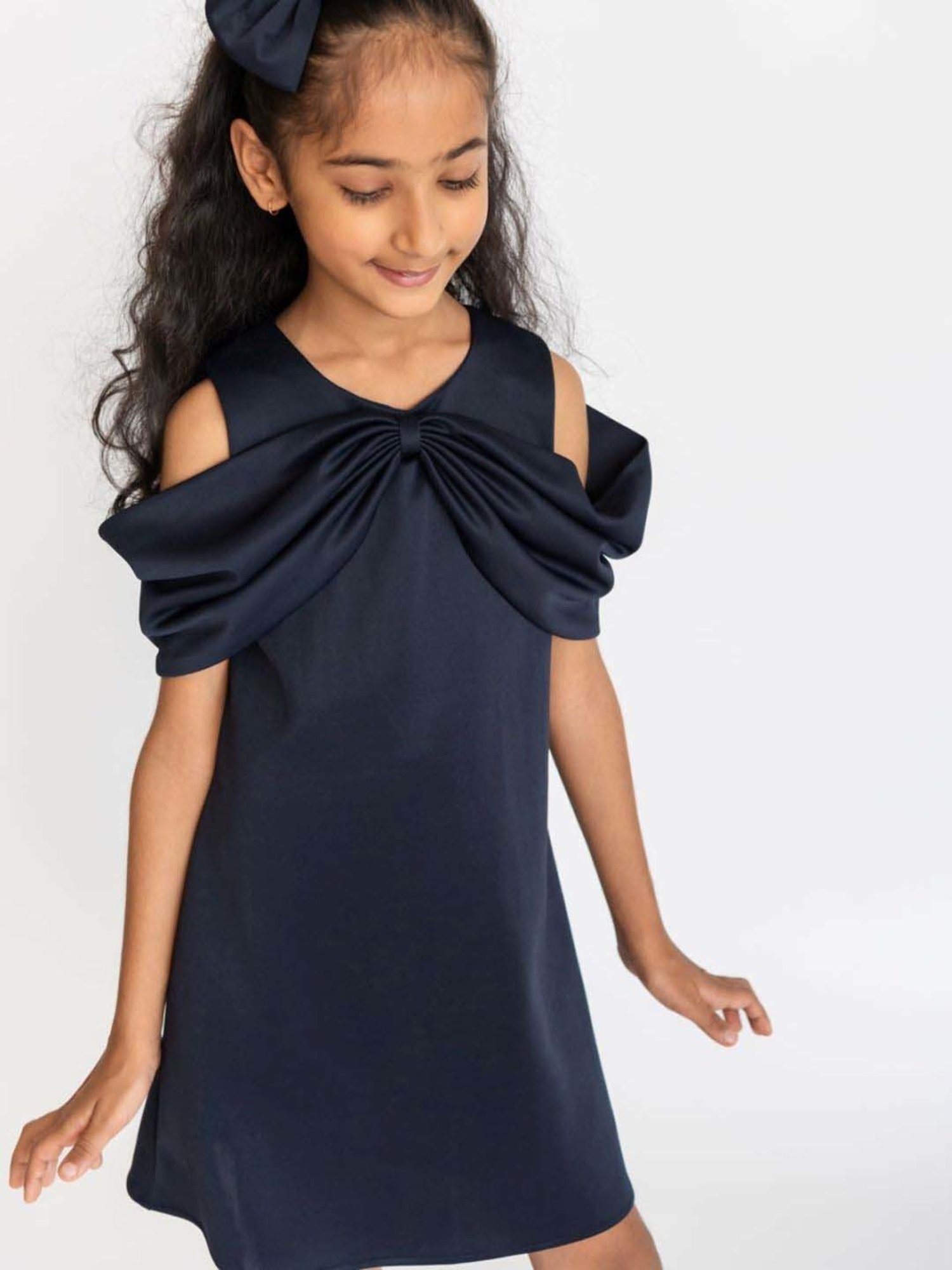 A Little Fable Navy Regular Fit Dress