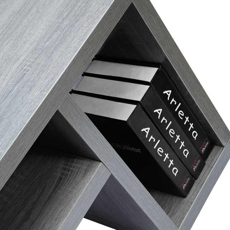 65"Adjustable TV Stand Console Gray - Techni Mobili