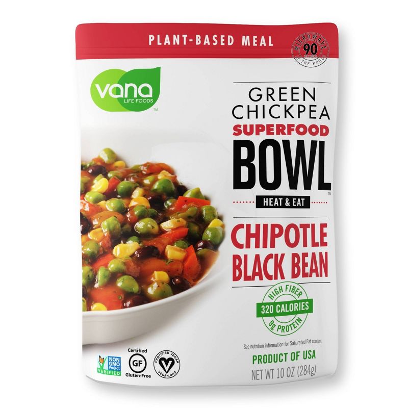 Vana Life Foods Chipotle Black Bean Superfood Bowl - 10oz