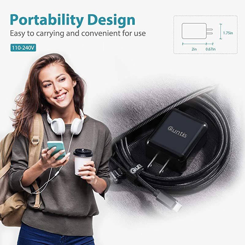 20W iPhone Charger Fast Charging-  USB-C Wall Charger Plug with 6FT MFi Certified USB C to Lightning Cable for iPhone 12 Mini Pro Max 11 Pro Max XS Max XR X iPad Pro AirPods Pro, Black