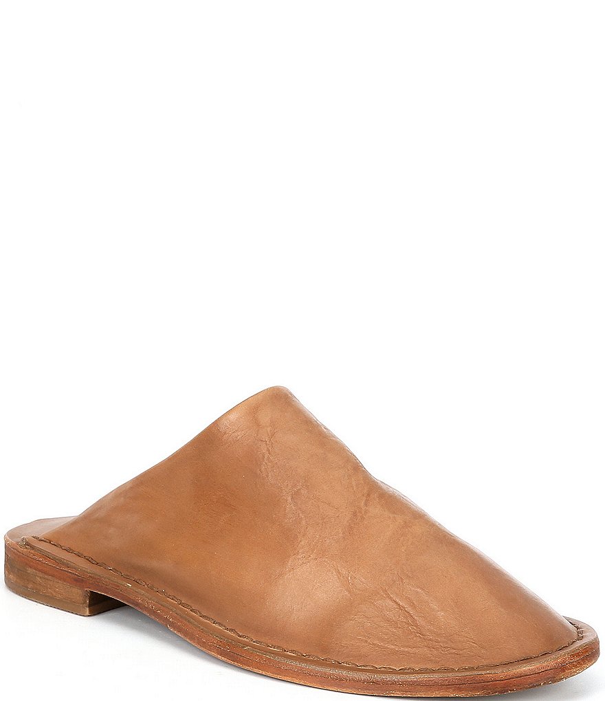 Free People Blake Stitch Down Leather Mules