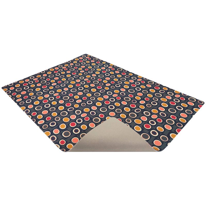 Drymate Cat Litter Trapping Mat - Circles Gray
