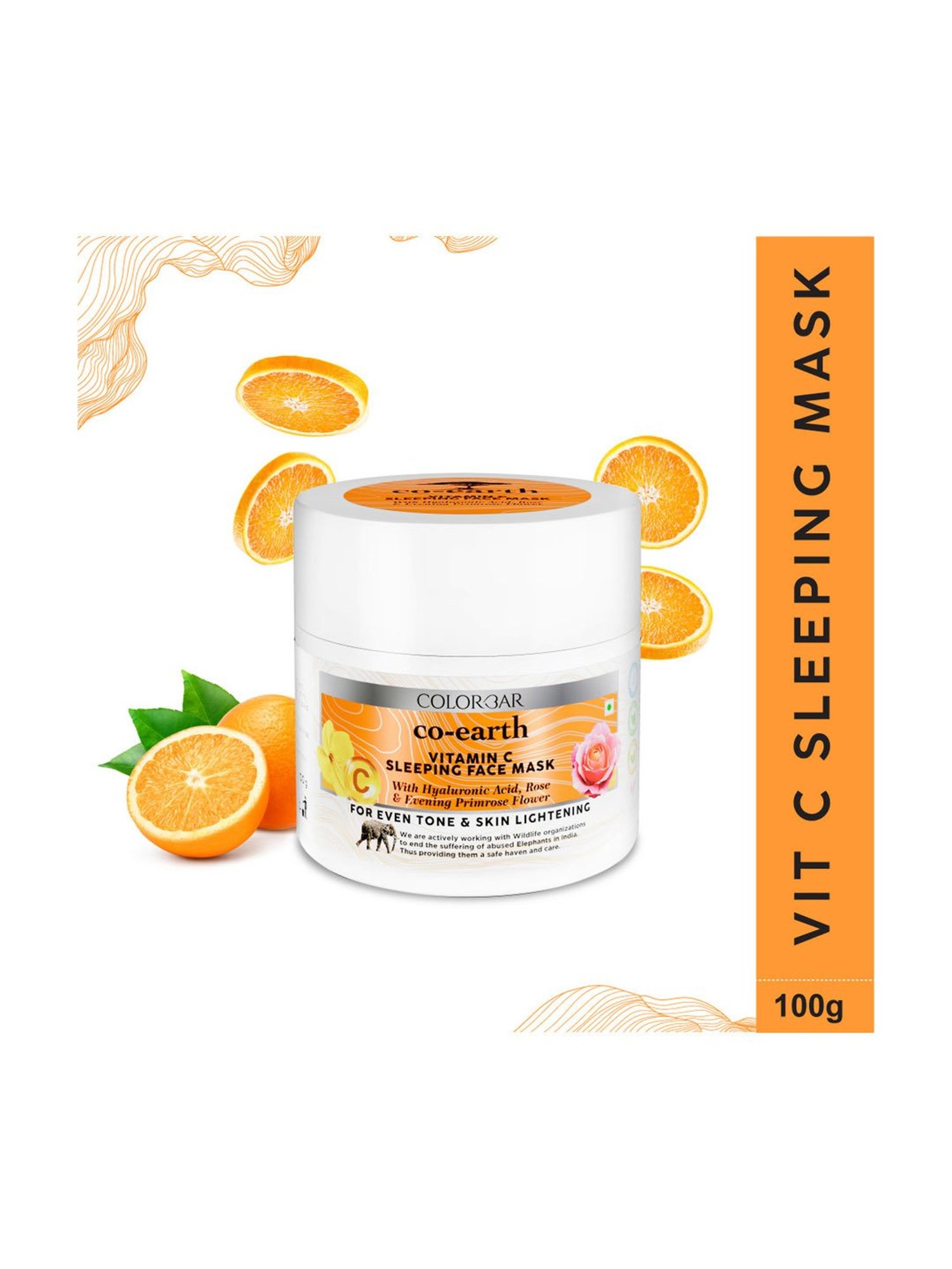 Colorbar Co-earth Vitamin C Sleeping Face Mask - 100 gm
