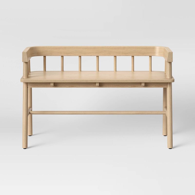 Bayboro Wood Spindle Bench Natural - Threshold™