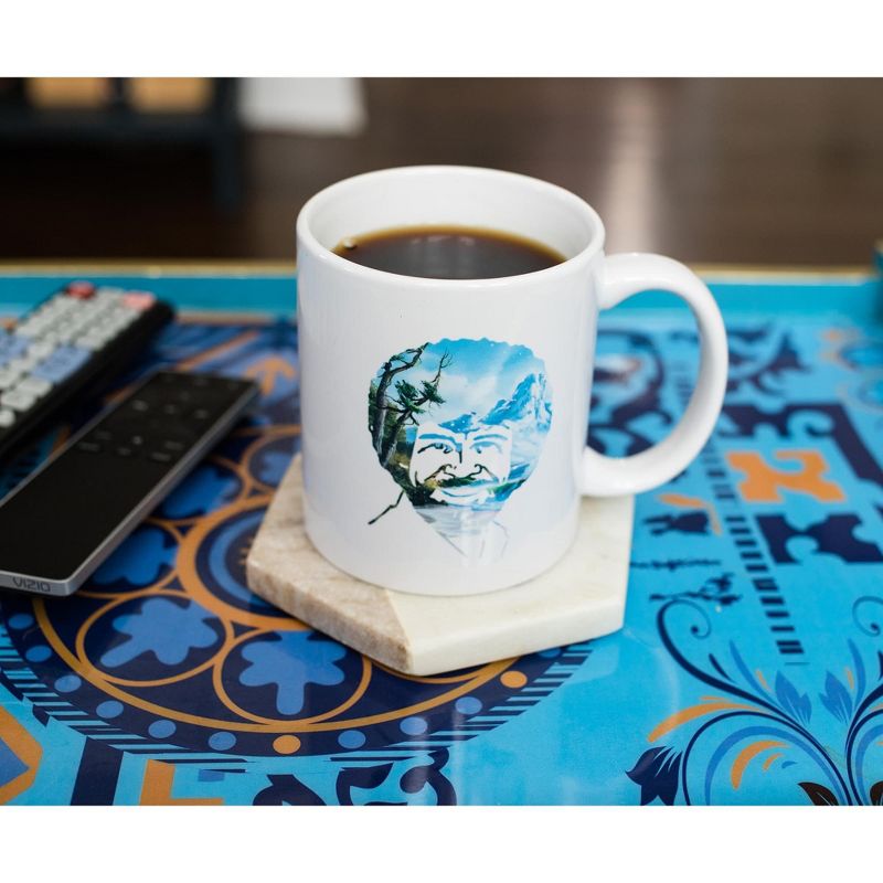 Surreal Entertainment Bob Ross Portrait Ceramic Mug | Holds 11 Ounces