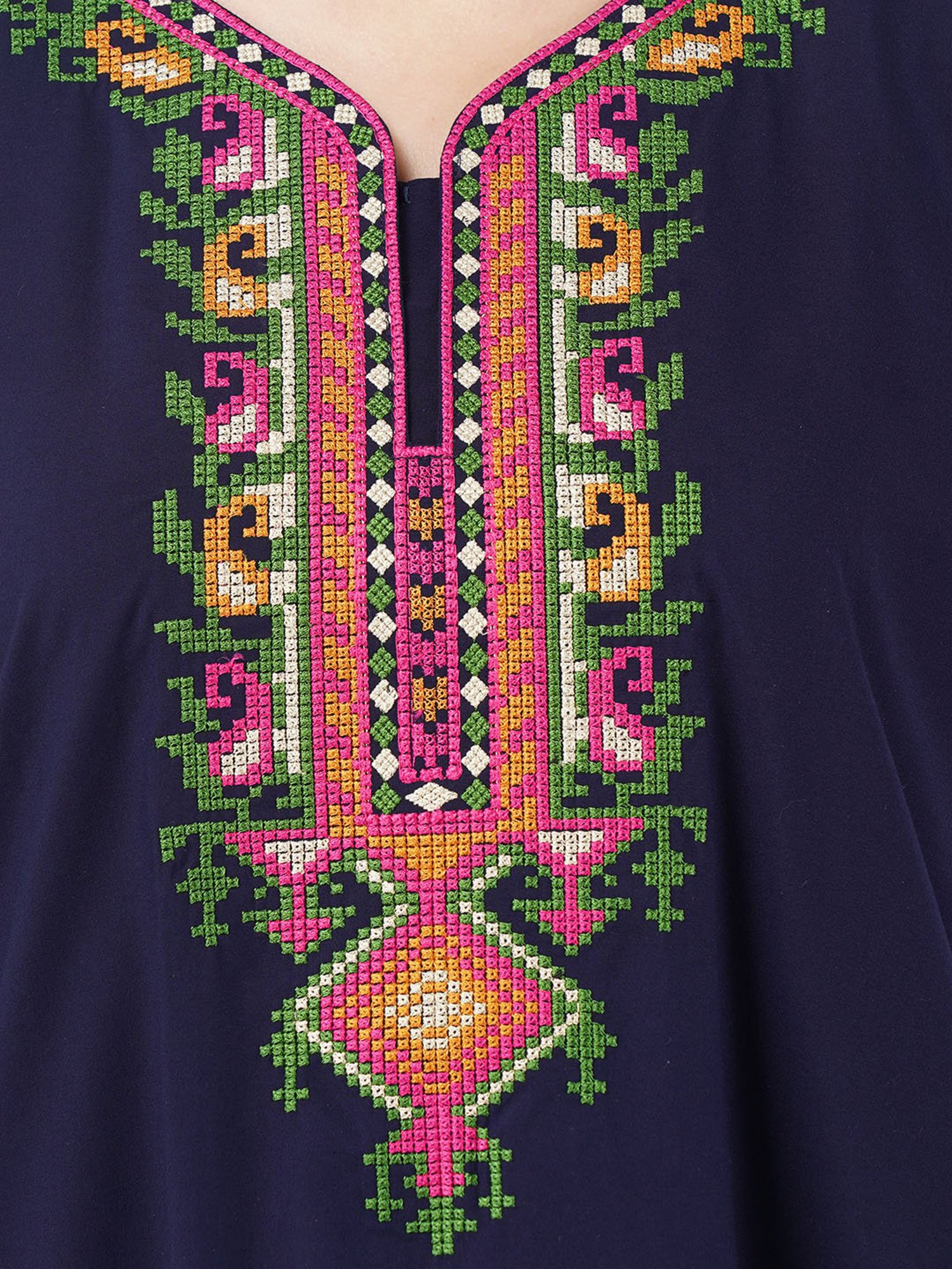 KOI SLEEPWEAR Navy Embroidered Nighty