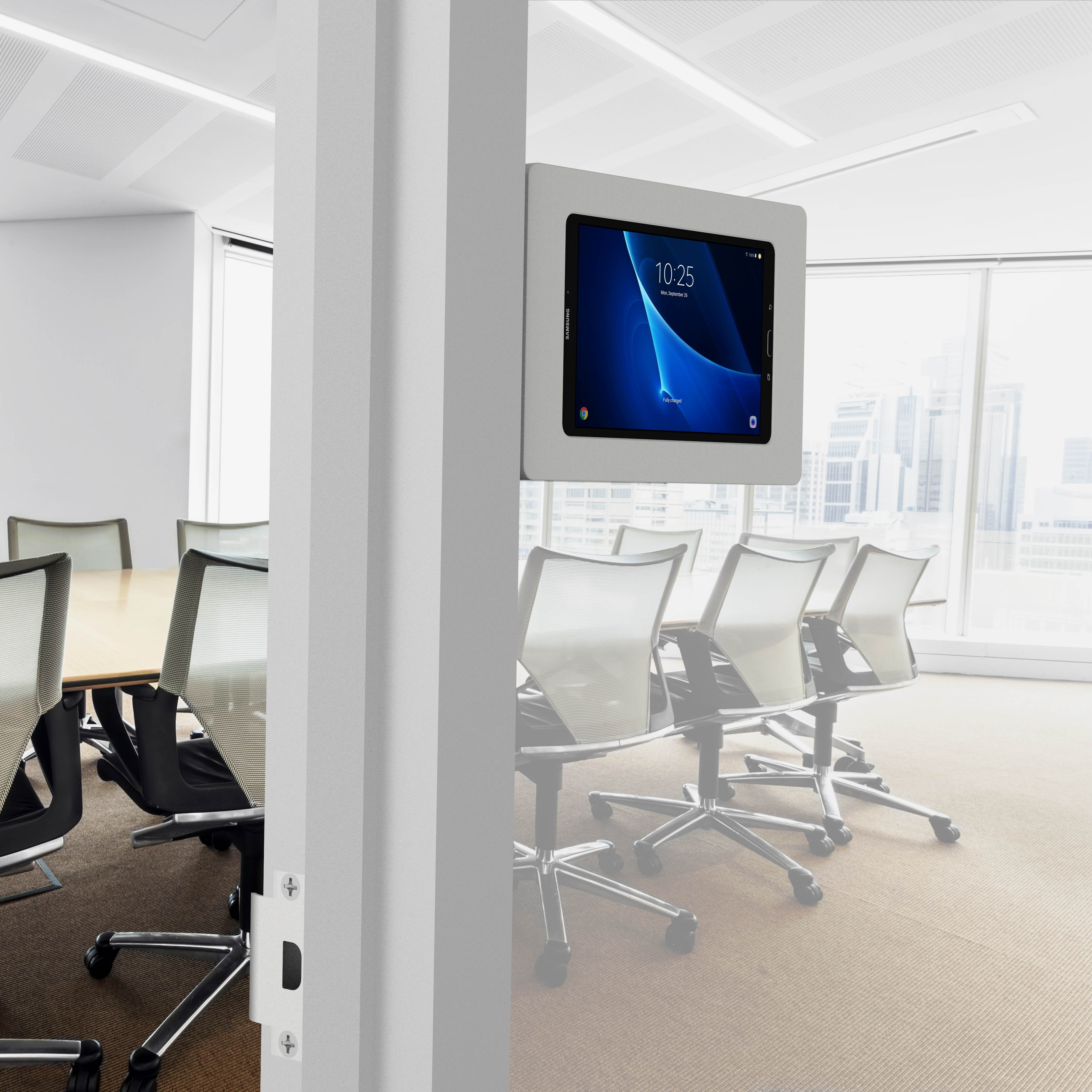 VidaMount Light Grey Enclosure and Tilting Removable Glass Mount [Bundle] compatible with Samsung Galaxy Tab A 10.1 (2016)