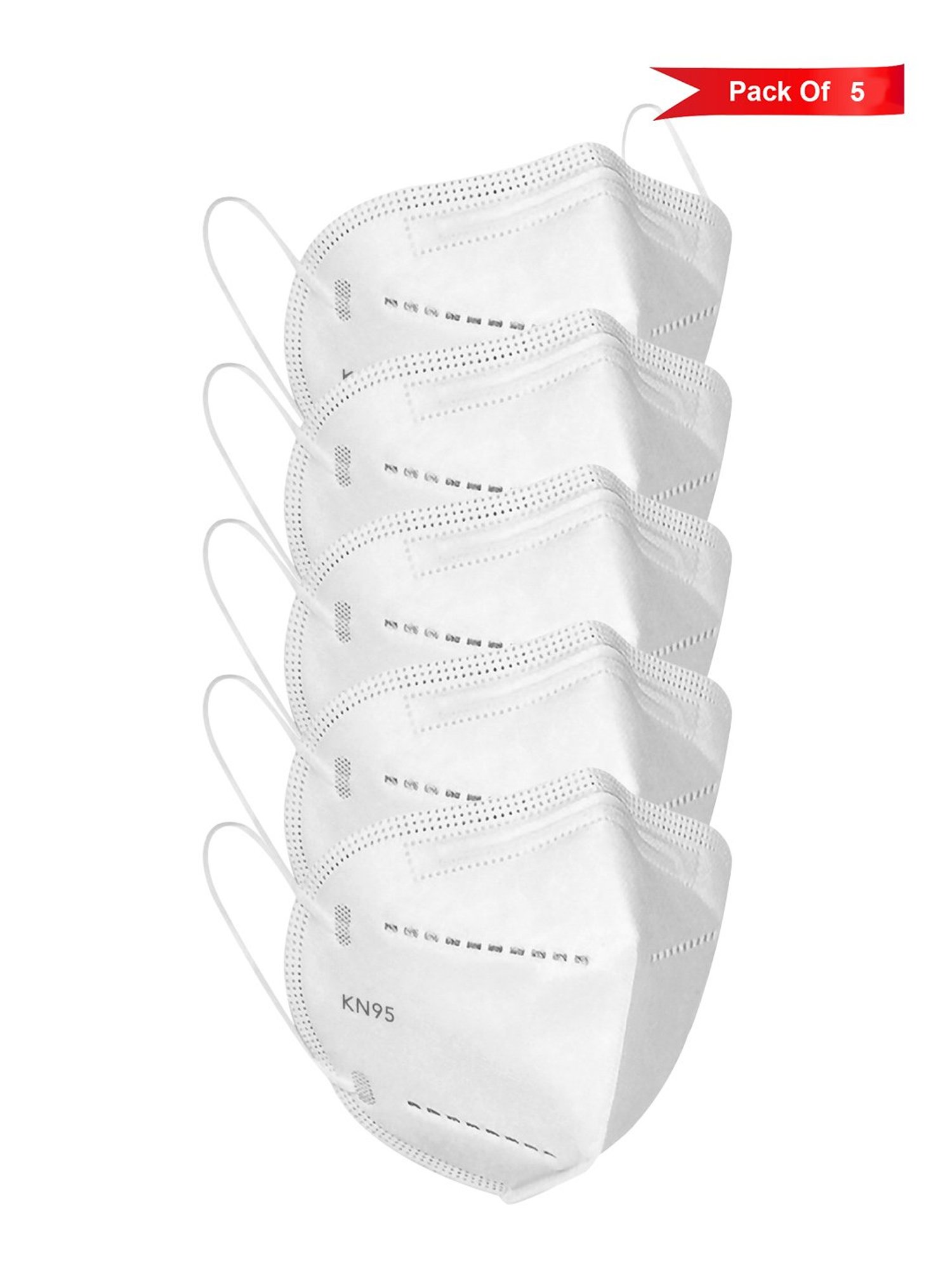 Globex Disposable KN95 Face Masks - Pack of 5