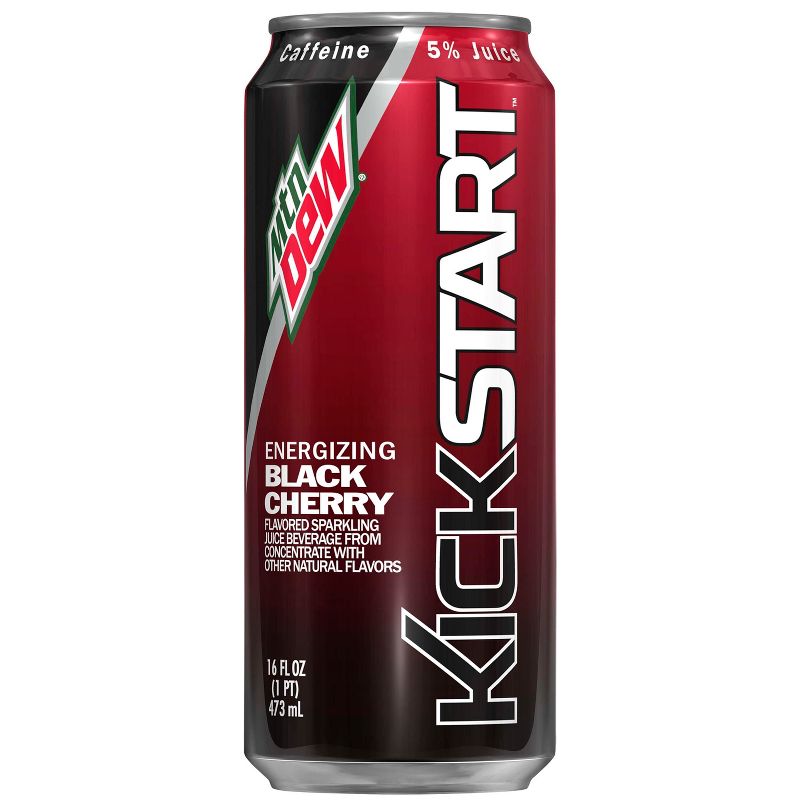 Mountain Dew Kickstart Rally Cherry - 16 fl oz Can