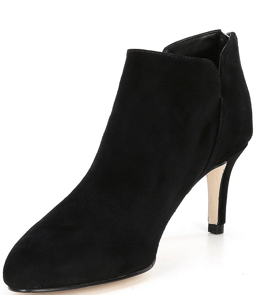 Pelle Moda Yale Suede Back-Zip Ankle Booties