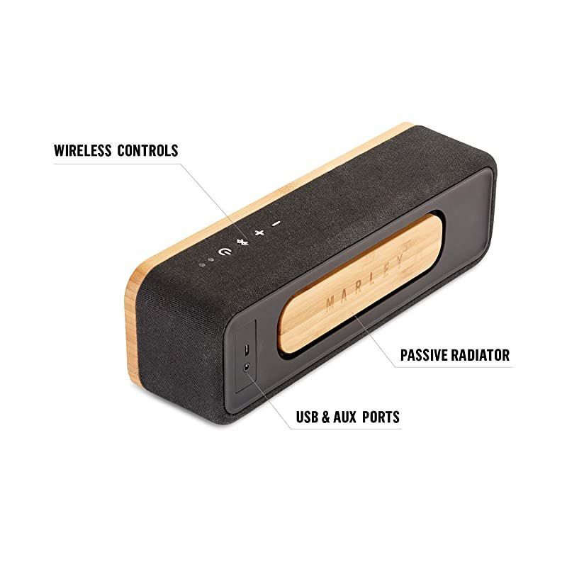 Get Together Mini Wireless Portable Bluetooth Audio Speaker Signature Black