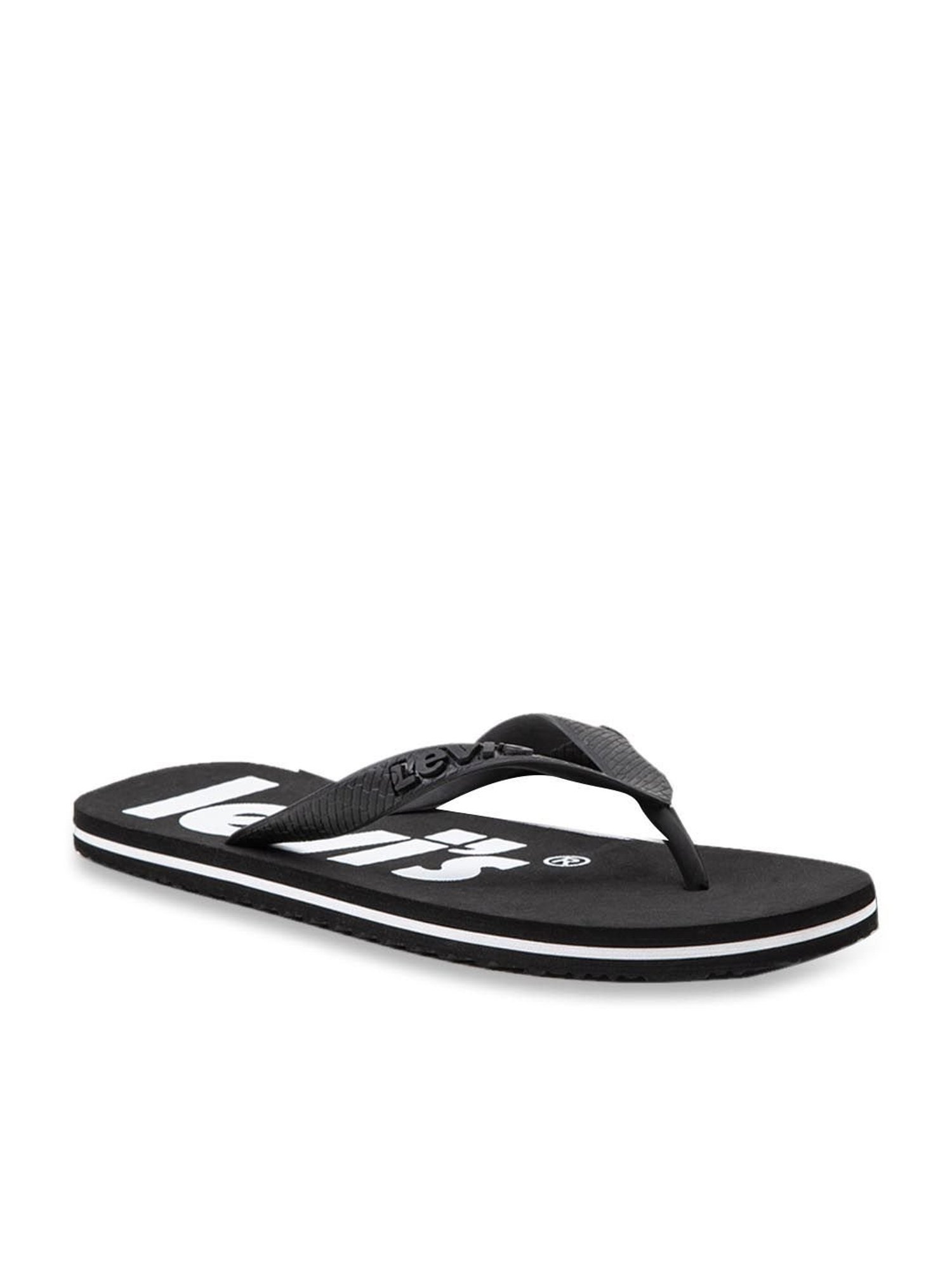 Levi's Men's Black Flip Flops