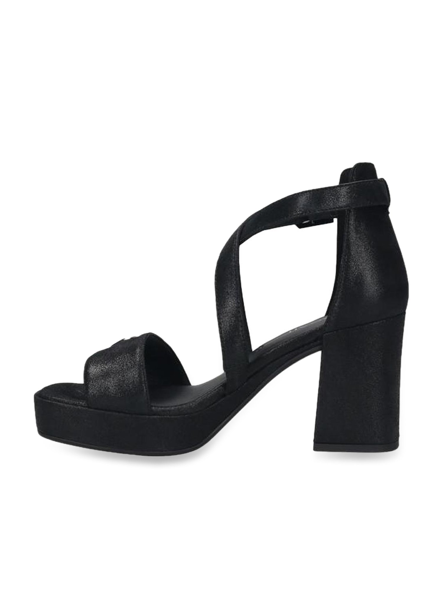 Bagatt Women's Cesena Black Ankle Strap Sandals