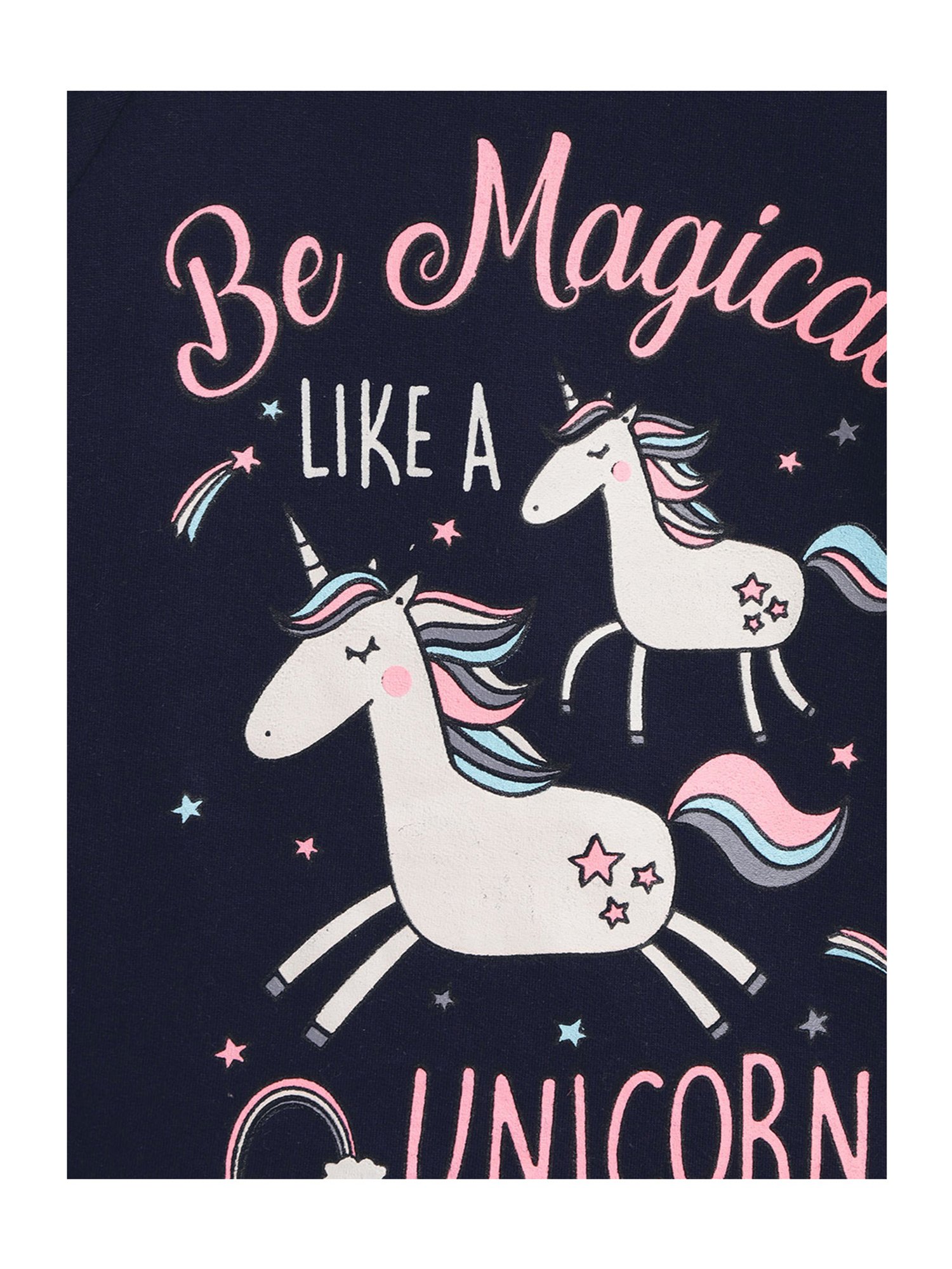 Lazy Shark Kids Navy Printed  Sweatshirt