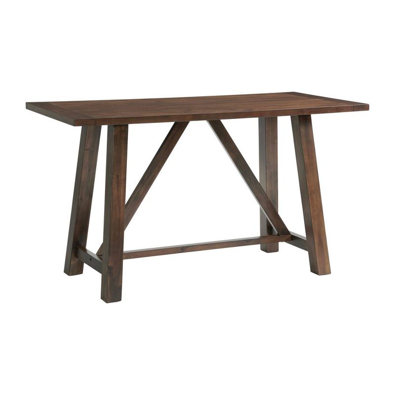 6pc Regan Counter Height Dining Set with 4 Side Chairs and Bench Cherry - Picket House Furnishings