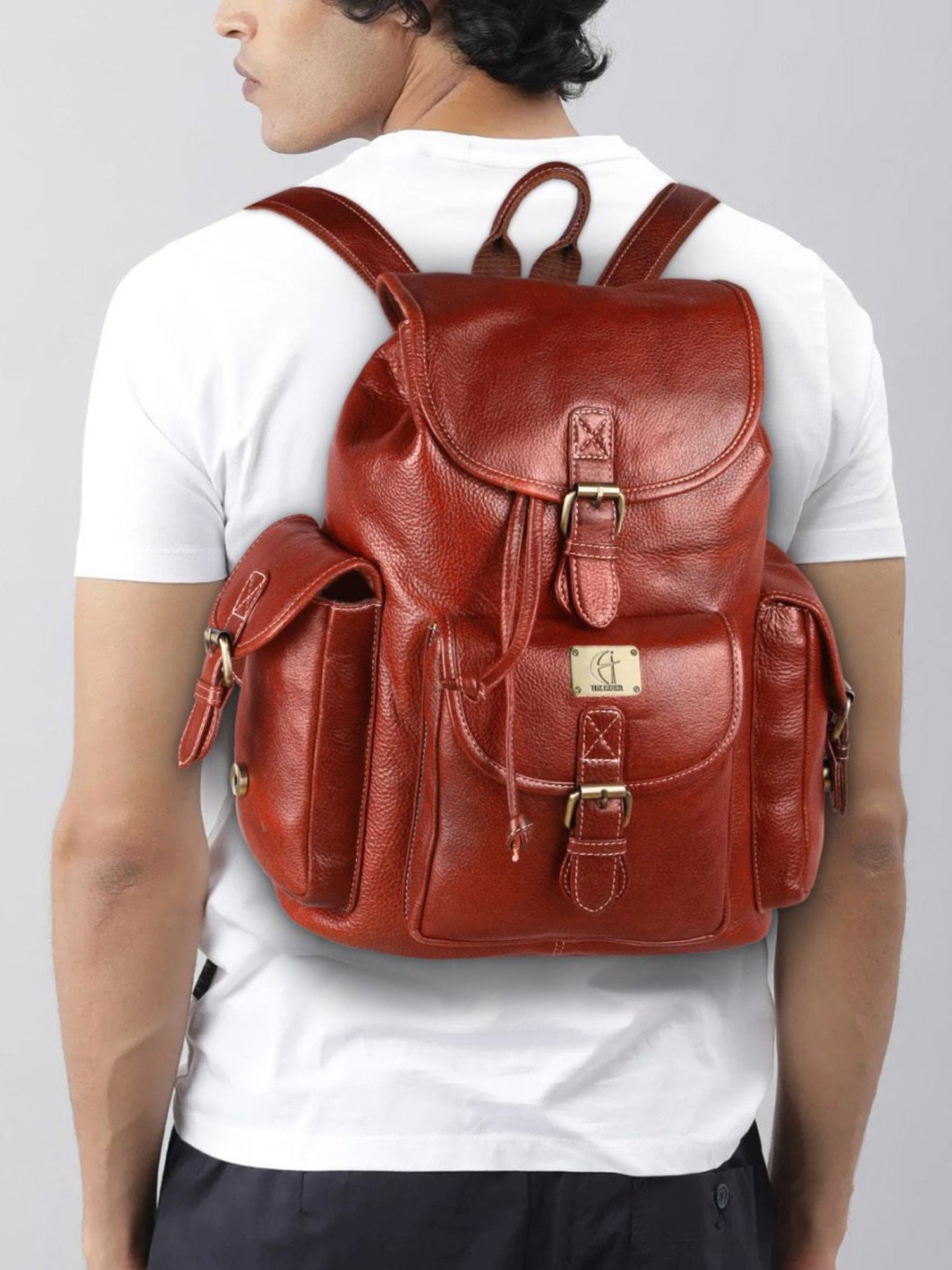 HiLEDER 11.7 Ltrs Tan Large Laptop Backpack