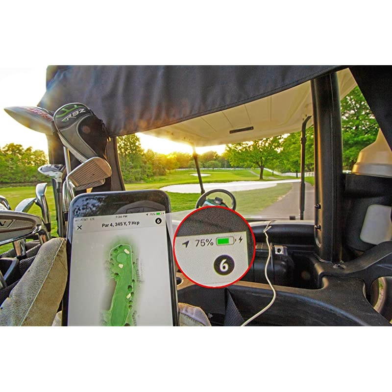 Charge Portable Dual USB Golf Cart Cell Phone Charger Universal Battery Quick Connect for ATV UTV Bass Boat Dirt Bike RV Motorcycle Tractor Survival Emergency 12v Power Outlet Charge Bank