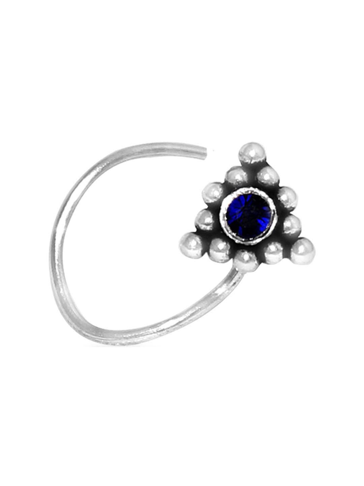 Taraash 92.5 Sterling Silver Nosepin for Women