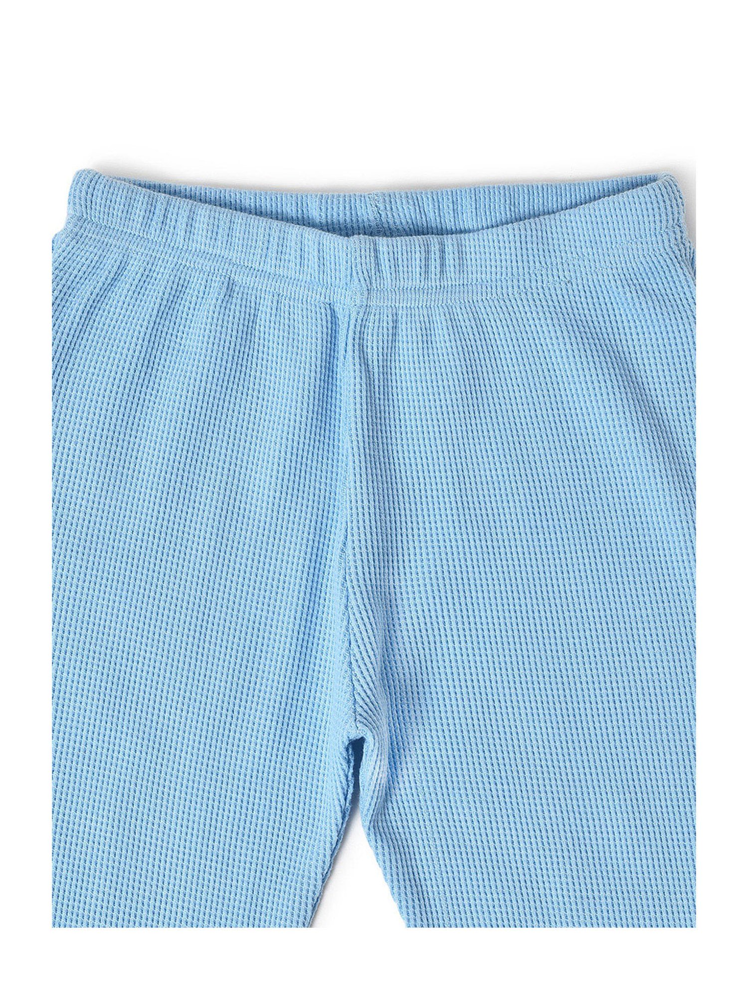 MiArcus Kids Sky Blue & Pink Color Block Full Sleeves Sweatshirt with Joggers