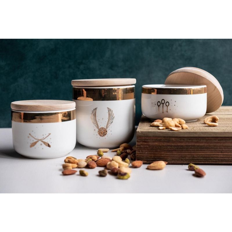 Robe Factory LLC Harry Potter Quidditch Ceramic Storage Jar Containers | Set of 3
