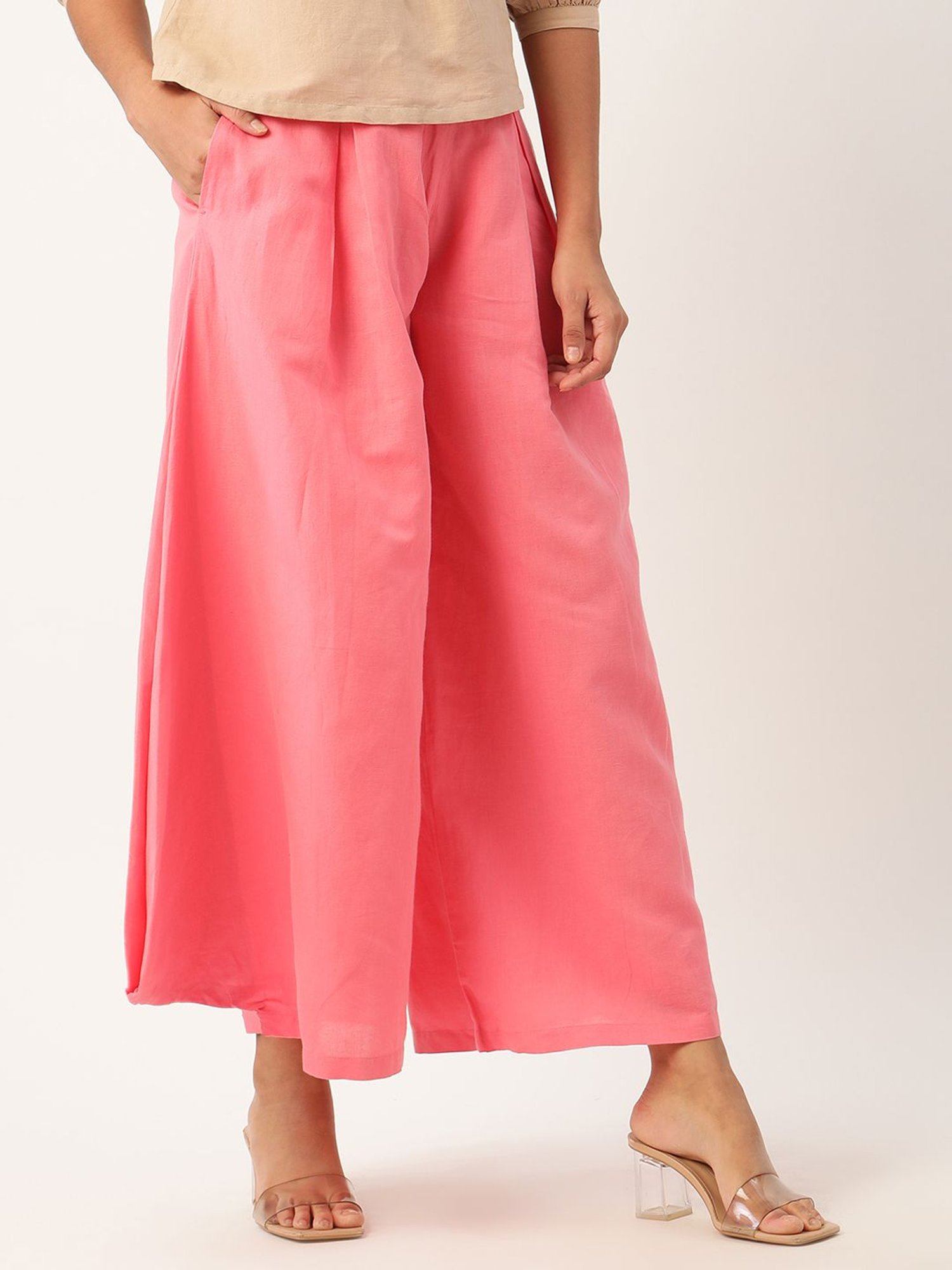 Rooted Rose Mid Rise Trousers