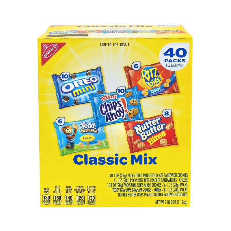 Nabisco Classic Mix Variety Pack - 40pk