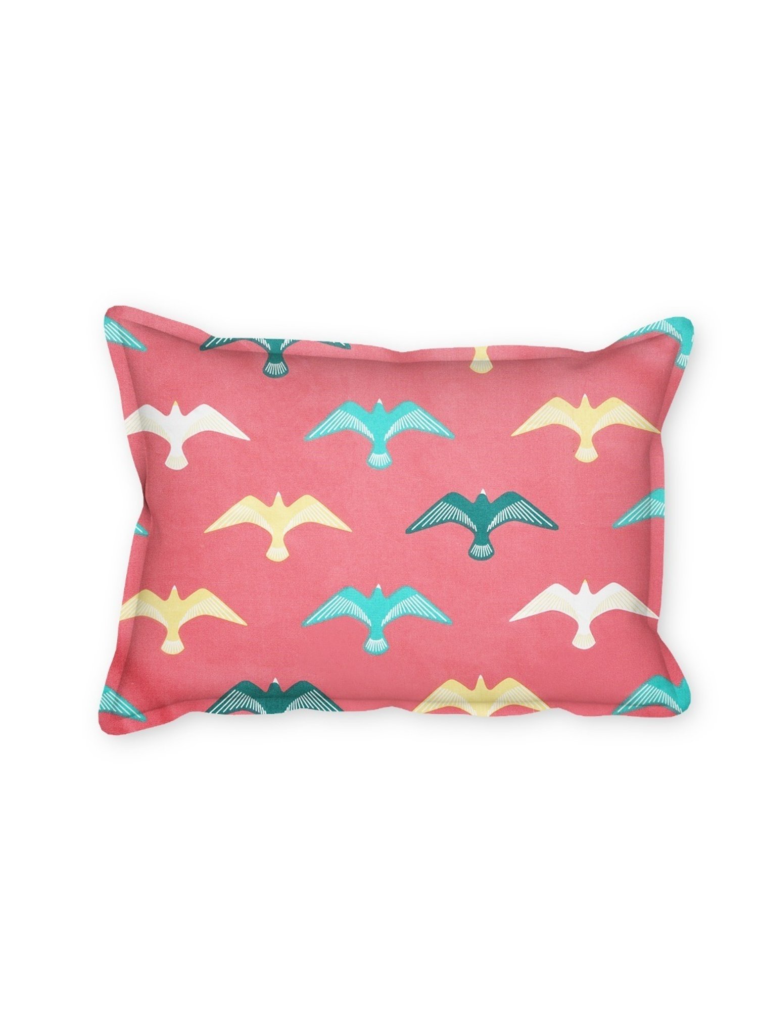 SEJ by Nisha Gupta Geometric Green 160 TC Cotton Single Bed Sheet with 1 Pillow Cover