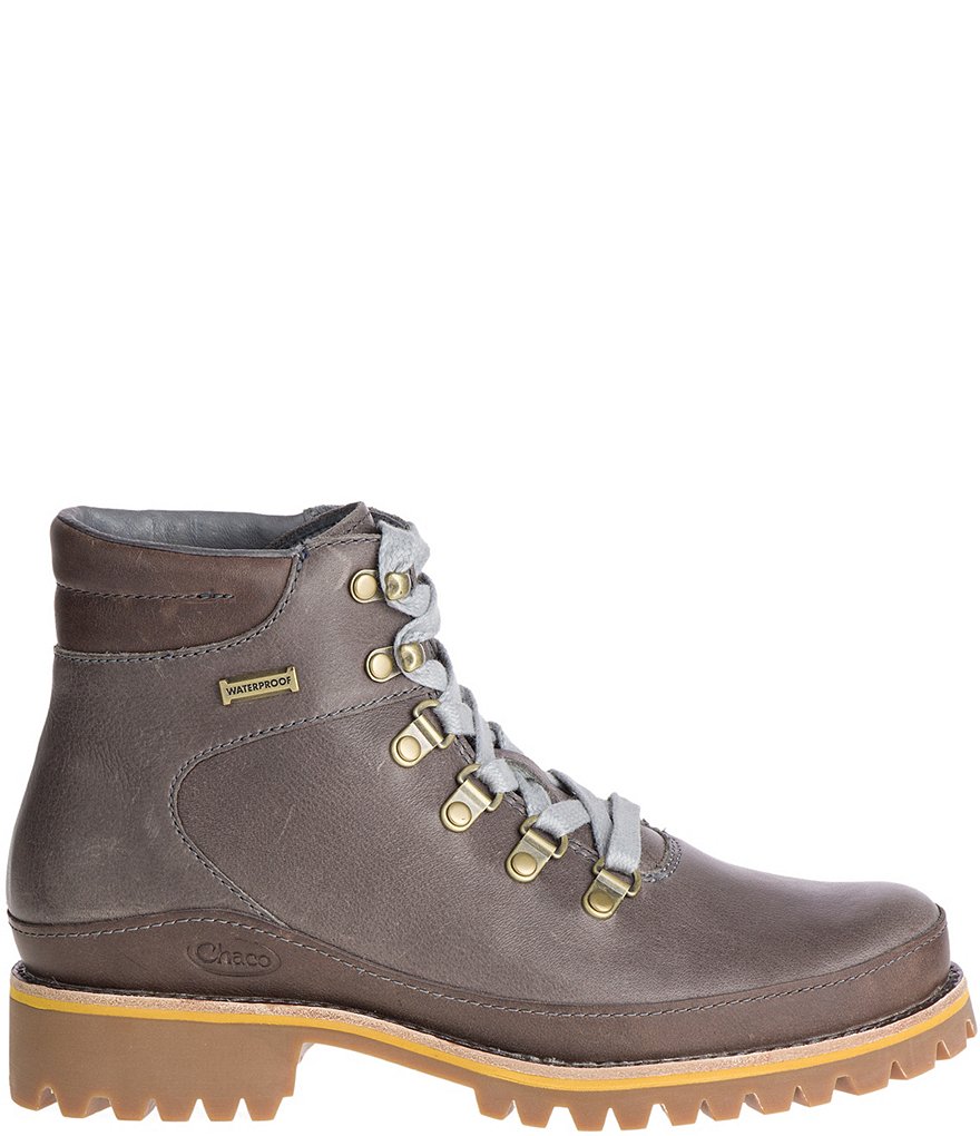 Chaco Women's Fields Waterproof Leather Lug Sole Combat Boots