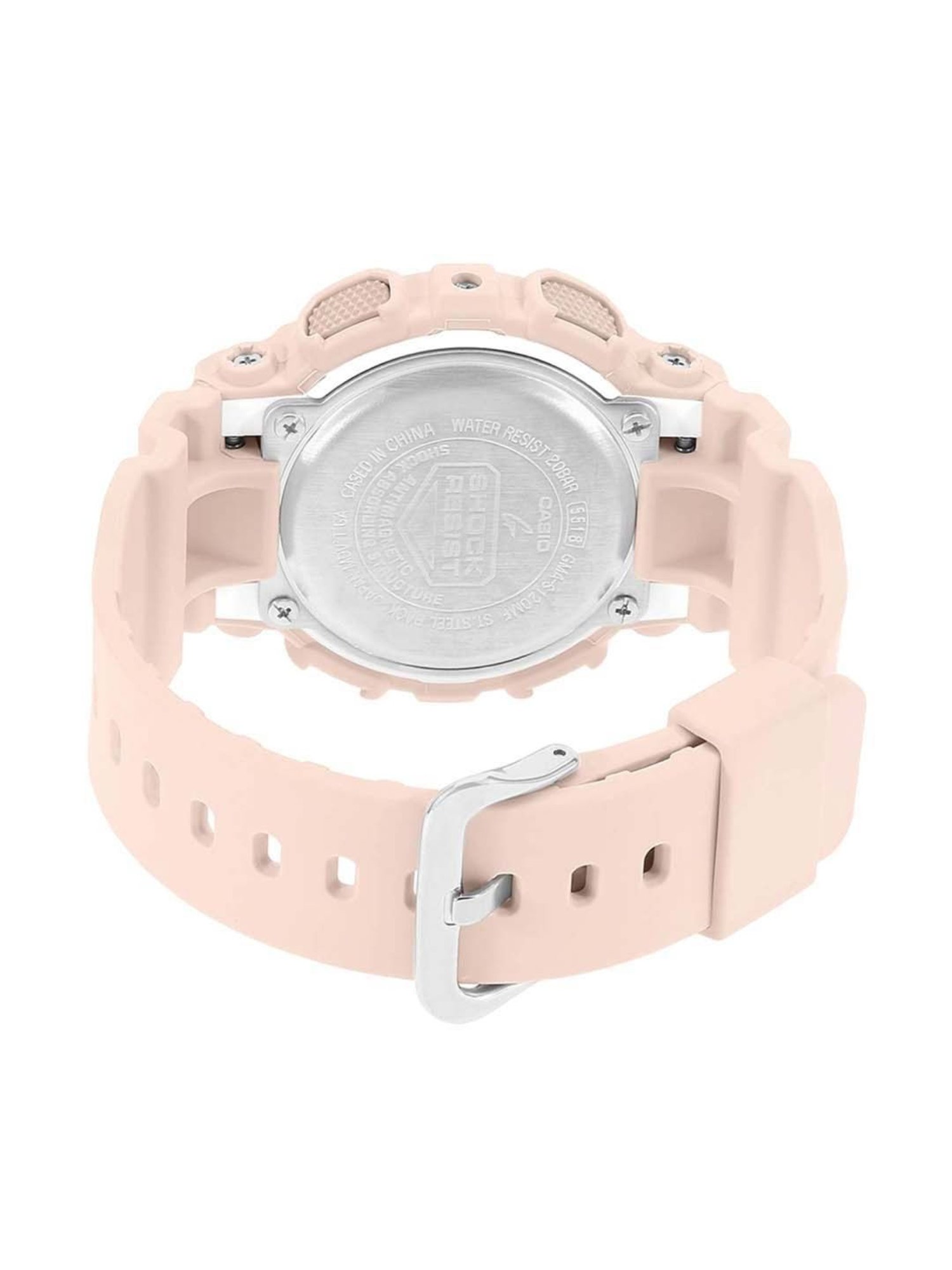 Casio G-Shock GMA-S120MF-4ADR Rose Gold Analog-Digital Dial Pink Resin Strap Women's Watch G732