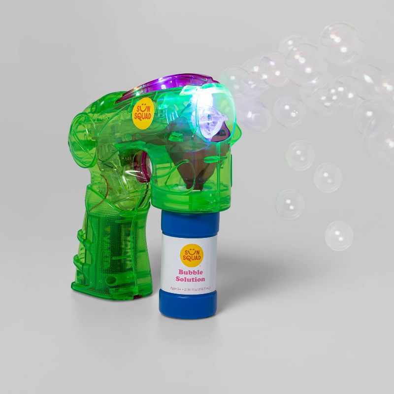 Light-Up Bubble Blaster Green - Sun Squad™