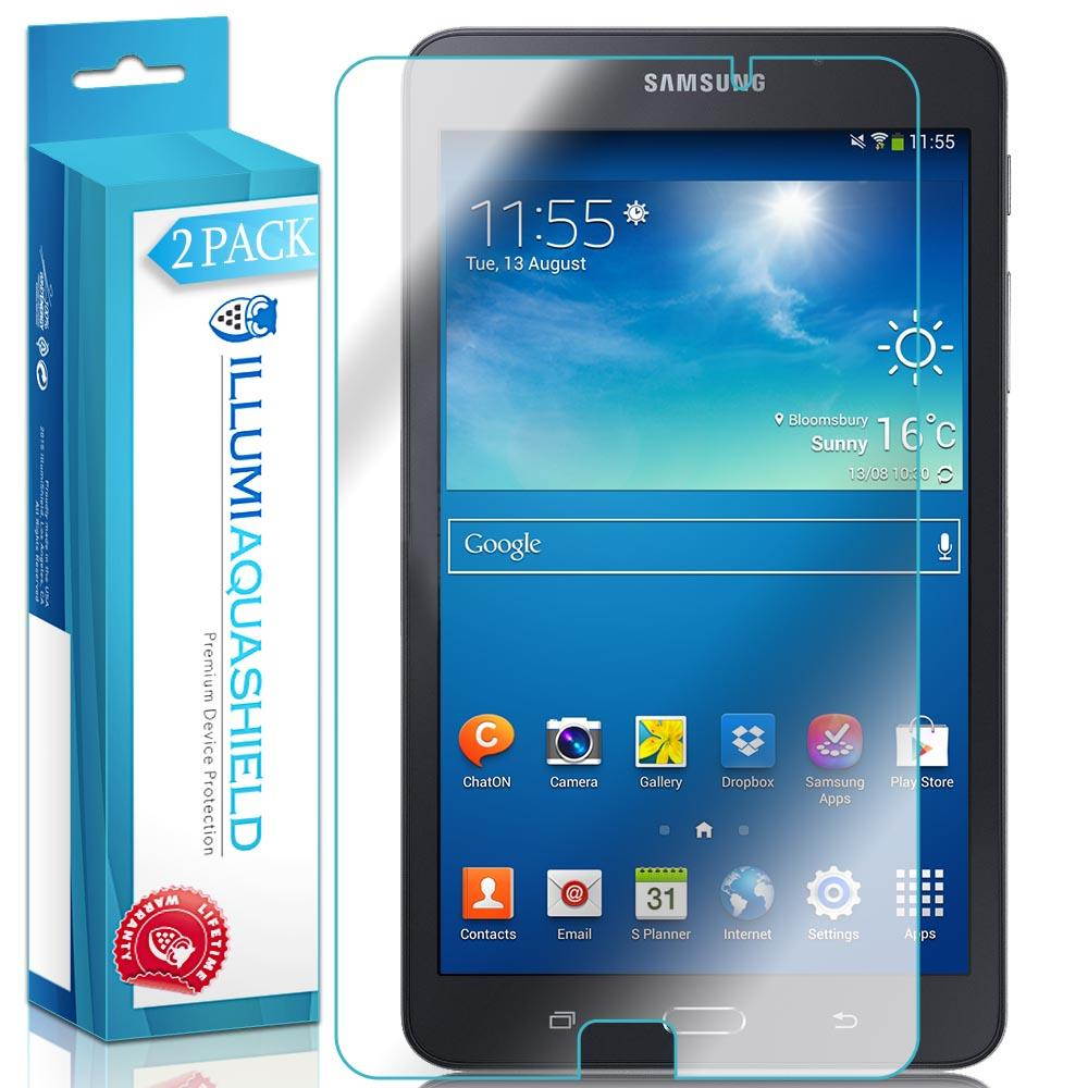 ILLUMI AquaShield Screen Protector Compatible with Samsung Galaxy Tab A 7.0 (2-Pack) No-Bubble High Definition Clear Flexible TPU Film