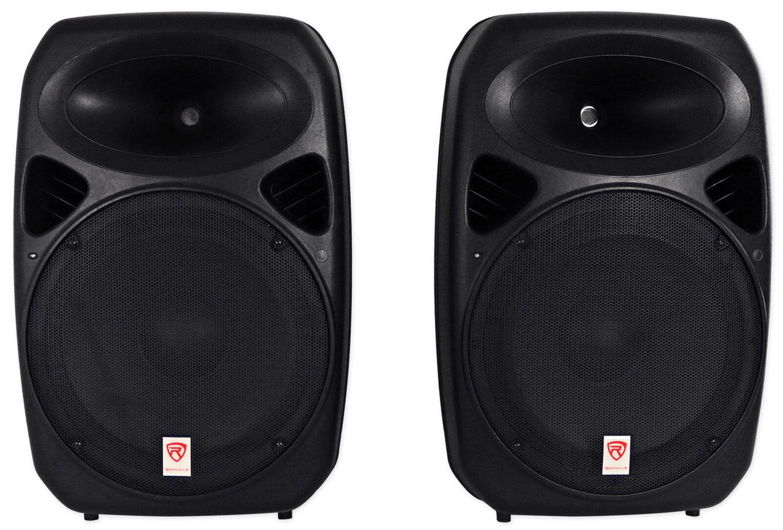 2 15" Bluetooth PA Church Speakers+Mic+Stands 4 Church Sound Systems