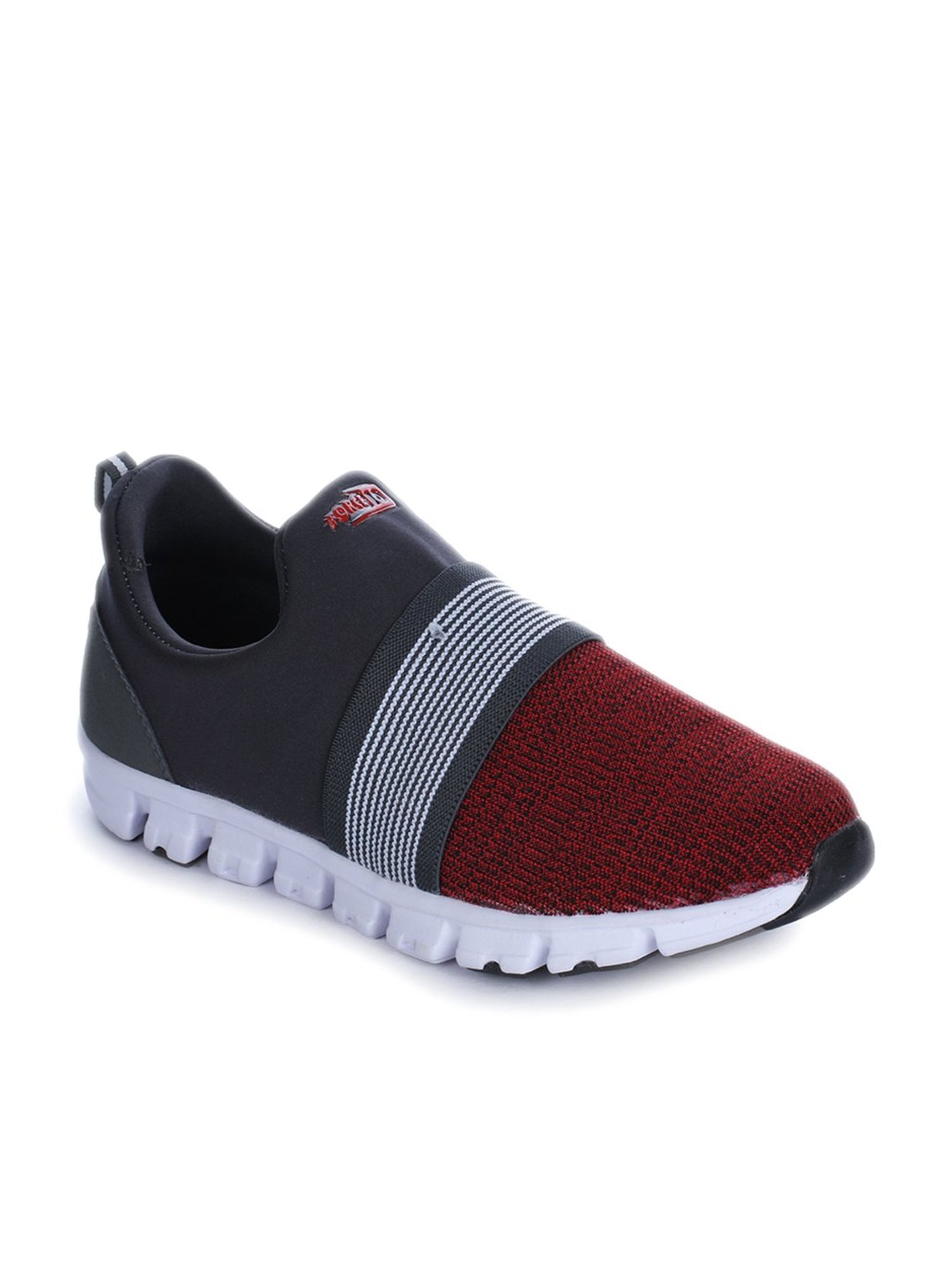 Force 10 by Liberty Men's Red & Dark Grey Running Shoes
