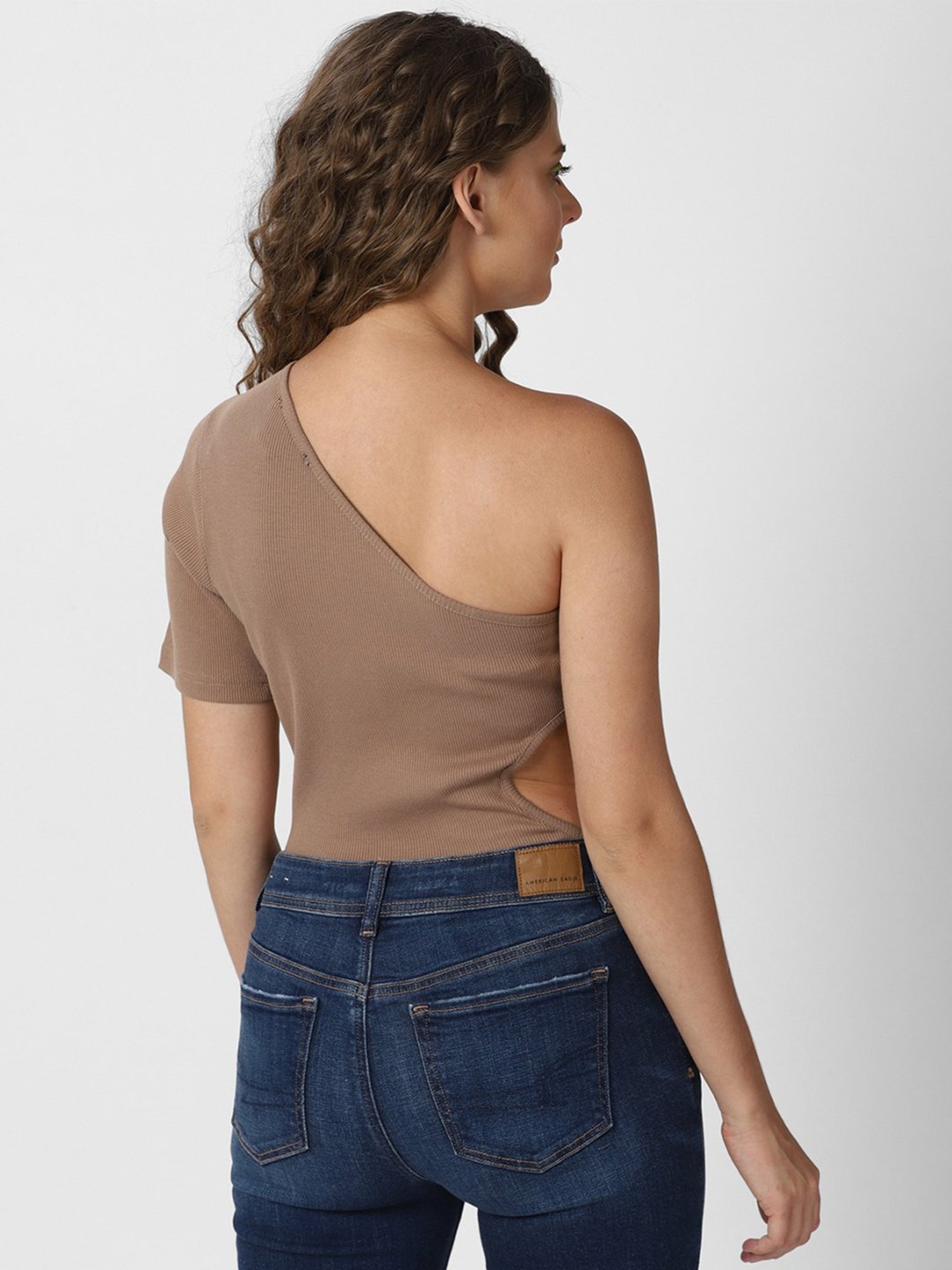 Forever 21 Tan Regular Fit Top